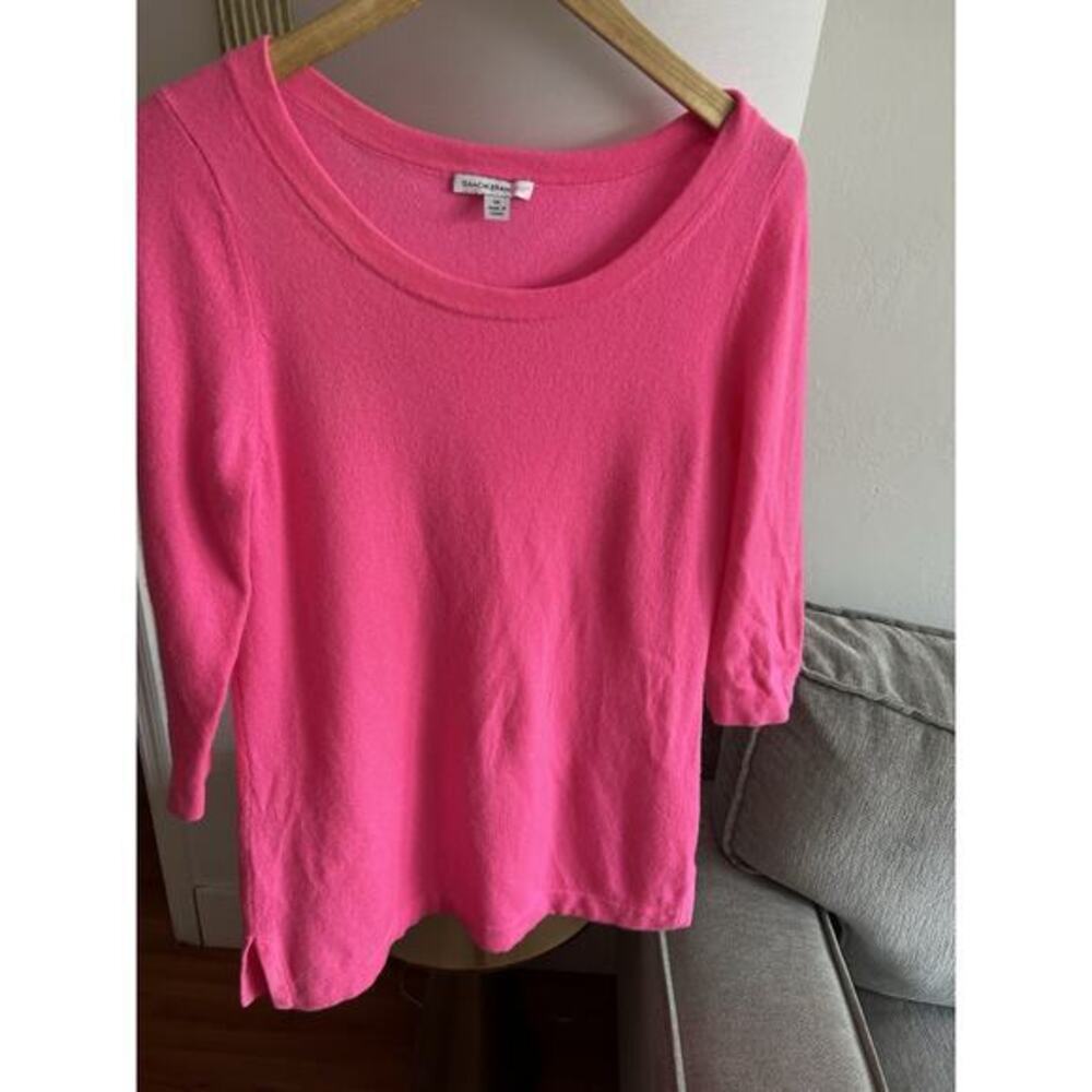 Isaac Mizrahi Pink Cashmere Womans Sweater M - Picture 1 of 9